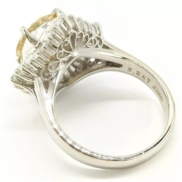 Jewelry Ring Diamond 3.3ct Platinum 3556722 - Picture 3 of 12